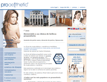 Tablet Screenshot of clinica-belleza.proaesthetic.de